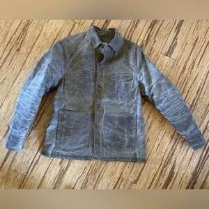 Taylor Stitch Project Chore Jacket Field Tan Waxed Cotton size 42